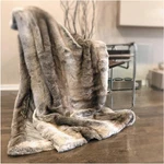 Luxury Faux Fur Throw Blanket Super Soft Oversized Thick Warm Afghan Reversible. Fixed Price $211.99.