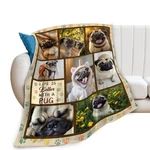 Blanket, Dog Throw Gifts, Pugs Blankets, Pet Stuff Fleec.... Fixed Price $24.46.