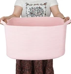 Xuanguo Large Rectangle Blankets Baskets 22"X17"X12" Toy For Woven Cot.... Fixed Price $36.24.