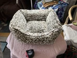 Sleep Zone Pet Bed Size 18X16X8 Brown Spotted Comfy. Fixed Price $14.44.