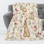 Luxury Plush Easter Blanket Cute Bunny Egg Throw Couch Sofa 40X30 Inch. Fixed Price $29.19.