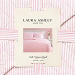 Laura Ashley Full/queen Pink White Striped Cotton Quilted Bedroom. Fixed Price $125.99.