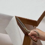 Newbridge Quilted Waterproof Cut To Fit Table 70" X 52" (rectangular), White. Fixed Price $28.88.