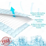 Nwk Dog Cooling Blanket Ice Silk 30''X40'' Ocean Blue Couch Bed. Fixed Price $44.99.