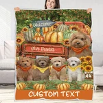 Goldendoodle Dog Blanket Personalized Throw Woven Fleece Sherpa Many Designs Nwt. Fixed Price $99.99.