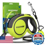 Heavy Duty 16.4FT Retractable Dog Leash Reflective Soft Grip Detachable Poop Bag. Fixed Price $40.93.