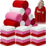 Remerry 32 Pcs Wedding Bulk 60 X 50 Inch Fleece Blankets Cozy Double .... Fixed Price $93.83.