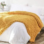 Bigacogo Chunky Blanket Throw 40"X60", 100% Hand Knitted Chenille .... Fixed Price $62.30.