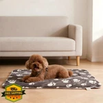 Kritter Planet Waterproof Small Dog Blanket, Paw Print Sherpa Fleece, Reversible. Fixed Price $20.00.