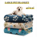 Warm & Soft Fluffy Fleece Flannel Pet Cat Dog Blanket Throw 43" X 31" Large Aqua. Fixed Price $22.99.