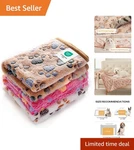 Fleece Set - Machine Washable Plush For Pets. Fixed Price $29.99.