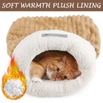 Cat Sleeping Bag Snuggle Sack Cave Soft Washable Beds Pet Mat Warming Us. Fixed Price $12.23.