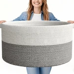 125L Extra Large Blanket Basket, 25" 16", Jumbo Laundry Woven Decora.... Fixed Price $127.69.