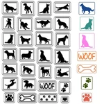 Craspire Dog Bone Paw Print Clear Rubber Stamps Puppy Vintage Cartoon Cute Re.... Fixed Price $13.51.