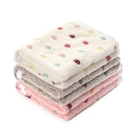 1 Pack 3 Blankets Super Soft Cute Dot Pattern Pet Flannel Throw For D.... Fixed Price $18.42.