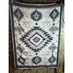 Wosabee Western Plush Fleece Throw Blanket 40"X50" Indian Pattern. Fixed Price $12.60.
