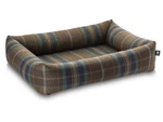 Bolster Rectangular Dog Bed Available In 3 Sizes Tartan: Olive-heather-chestnut. Fixed Price $110.41.