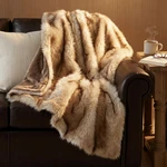 Hyde Lane Faux Fur Throw Blanket - Ultra Long Pile Luxury Fluffy Fox Golden. Fixed Price $62.74.