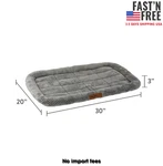 Vibrant Life Cozy Luxe Crate Mat Pet Bed, Gray, 30 Inches. Fixed Price $14.97.