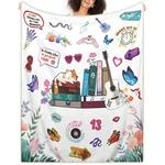 White Cozy Throw Blanket Birthday Gift For Girl Adultmusic Album Fuzzy Blanke.... Fixed Price $34.65.
