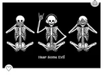 Hommomh 60 X 80 Blanket Comfort Warmth Soft Cozy Hear Some Evil Funny Skull. Fixed Price $30.00.