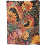 Snake Flowers Throw Blanket, Colorful Plant Floral Serpent Blankets For Bedro.... Fixed Price $36.37.