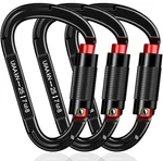 Auto Locking Carabiner Heavy Duty 25KN Uiaa Certified Climbing. Fixed Price $37.40.