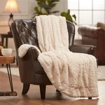 Chanasya Wolf Faux Fur Throw Blanket With Plush Shearling Side -. Fixed Price $25.89.