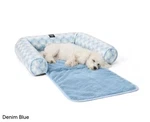 Pet Kendall Fluted Geo Cozy Couch Protector Bed, & Calming, Non-slip Bo. Fixed Price $39.99.