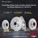 Front+rear Brake Pads And Disc Rotors Full Set For Nissan Maxima J31 J32 03-13. Fixed Price $225.43.