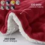 Sherpa Fleece Blanket For Winter Ultra Soft Warm Bedding Throw Twin Queen. Fixed Price $25.87.
