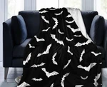 Bats Halloween Goth Fleece Blanket, 50X40, Warm Lightweight Flannel Throw, Soft. Fixed Price $19.99.