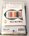 Fish Pet Cat Placemat Quilt As You Go Kit Fabric + Printed Interfacing 11"X18". Fixed Price $26.99.