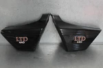 Used 1980 Kawasaki LTD440 Left And Right Side Covers With Small Crack. Fixed Price $54.67.