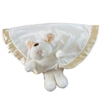 Russ Comfy Pals Puppy Dog Jumbo Security Nap Blanket Satin Lovey Plush 42"X 28". Fixed Price $13.30.