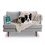 Furhaven Waterproof Throw Blanket For Dogs & (long Faux Fur) Taupe, Large. Fixed Price $21.46.
