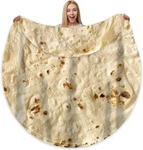 Tortilla Blanket Adult Size Giant Double Sided For Kids Funny Realistic Food Per. Fixed Price $45.66.