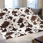 Fleece Blanket King - Oversized Soft Plush Cow Print Throw, Full Bl.... Fixed Price $71.59.