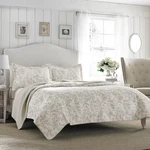 Gray Amberley Quilt Set (full/queen) - Laura Ashley. Fixed Price $41.99.