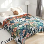 Snycler Boho Throw Blanket, 100% Cotton Soft Luxury Rustic Quilt, 80"X9.... Fixed Price $65.19.