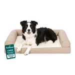 Furhaven Plush & Performance Linen Orthopedic Sofa Pet Bed Dogs Cats. Fixed Price $47.83.
