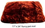 Pet Mat Cat / Dog Luxe Life -furry Chocolate 17" 24" New. Fixed Price $8.95.