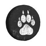 Dog Paw Print Spare Tire Cover Bear Pattern Abstract Black White Footprin.... Fixed Price $22.87.