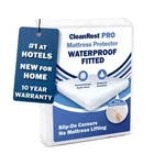 Cleanrest Waterproof Mattress Fitted Sheet Protector - Ultimate Defense & Allerg. Fixed Price $55.73.