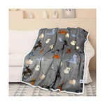 Catalonia Dog Print Sherpa Fleece Throw Blanket, Soft Mink Plush Co... Fast Ship. Fixed Price $29.99.