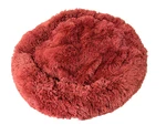 Nicole Miller New York Pet Donut Dog Bed Plush Calming Cuddle Medium Red. Fixed Price $26.99.