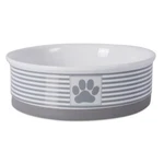 Bone Dry Paw & Patch Ceramic Pet Collection, Large Bowl, 7.5X2.4", Gray. Fixed Price $25.44.
