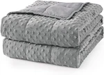 Mr. Sandman Weighted For Adults Minky Dots Heavy Blanket, 60" X 80" Grey. Fixed Price $12.67.
