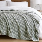 Madison Park Cozy Blanket Soft Plush Chic Backprinted Carved Texture .... Fixed Price $70.99.
