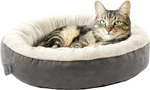 Love's Cabin Donut Pet Bed 20 Inch Gray Cat Dog Cushion Soft Washable Anti Slip. Fixed Price $39.99.